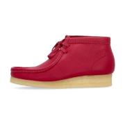 Berry Leather Wallabee Boot - Streetwear Collectie Clarks , Red , Dame...