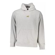 Grijze katoenen hoodie met logo Tommy Hilfiger , Gray , Heren