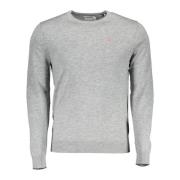 Round-neck Knitwear Napapijri , Gray , Heren