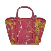 Crimson Pink Couture Mini Tote Tas Versace Jeans Couture , Pink , Dame...