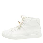 Pre-owned Leather sneakers Hermès Vintage , White , Dames