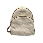 Pre-owned Leather backpacks Michael Kors Pre-owned , White , Dames