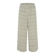 Wide Trousers Part Two , Beige , Dames