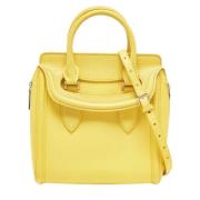 Pre-owned Leather handbags Alexander McQueen Pre-owned , Yellow , Dame...