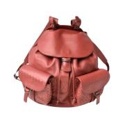 Pre-owned Leather backpacks Bottega Veneta Vintage , Red , Dames