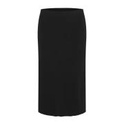 Midi Skirts My Essential Wardrobe , Black , Dames