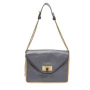 Pre-owned Leather shoulder-bags Chloé Pre-owned , Gray , Dames