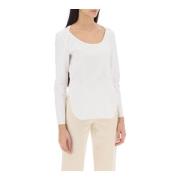 Long Sleeve Tops By Herenne Birger , White , Dames