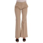 Wide Trousers Ermanno Scervino , Beige , Dames