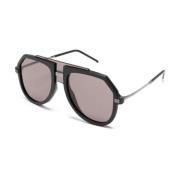 Zwarte zonnebril met originele hoes Dolce & Gabbana , Black , Heren