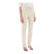 Slim-fit Jeans Ganni , White , Dames