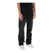 Straight Jeans Amiri , Black , Heren