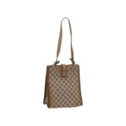 Pre-owned Canvas gucci-bags Gucci Vintage , Beige , Dames