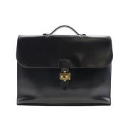 Pre-owned Leather handbags Hermès Vintage , Black , Dames