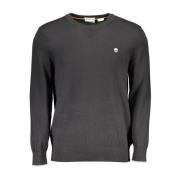 Round-neck Knitwear Timberland , Black , Heren