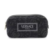 Barocco Jacquard Beauty Case Versace , Black , Dames