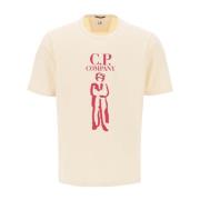 T-Shirts C.p. Company , Beige , Heren