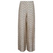 Wide Trousers Obidi , Beige , Dames