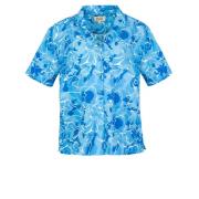 Oversized Tshirt met korte mouwen en Pool Water Print Jaaf , Blue , Da...