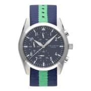 Blauwe Chronograaf Horloge met Witte Index Holmen Copenhagen , Blue , ...
