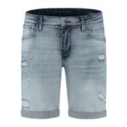 The Steve Versleten Denim Shorts Pure Path , Blue , Heren