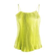 Groene Geplooide Top L'idée , Green , Dames