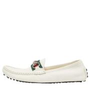 Pre-owned Leather flats Gucci Vintage , White , Dames