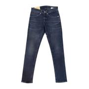 Straight Jeans Dondup , Blue , Heren