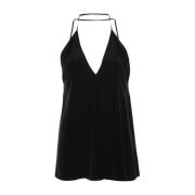 Sleeveless Tops TotêMe , Black , Dames