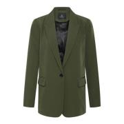 Klassieke Damesblazer Deep Depths Bruuns Bazaar , Green , Dames