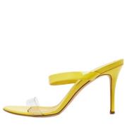 Pre-owned Leather sandals Giuseppe Zanotti Pre-owned , Yellow , Dames