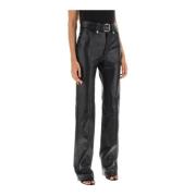 Straight Trousers Alessandra Rich , Black , Dames