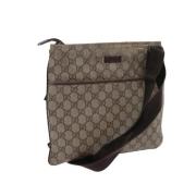 Pre-owned Leather gucci-bags Gucci Vintage , Beige , Dames