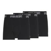 Zwarte Boxershorts Lyle & Scott , Black , Heren