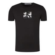 Heren T-shirt van geregenereerd katoen Calvin Klein Jeans , Black , He...