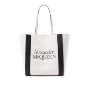 Tote Bags Alexander McQueen , White , Dames