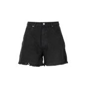 Denim Shorts Roy Roger's , Black , Dames