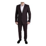 Single Breasted Suits Dolce & Gabbana , Brown , Heren