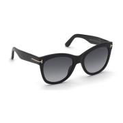 Zwarte Ss23 Zonnebril voor Dames - Upgrade Jouw Stijl Tom Ford , Black...