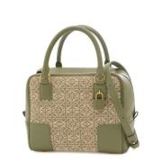 Pre-owned Canvas handbags Loewe Pre-owned , Green , Dames