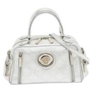 Pre-owned Leather handbags Versace Pre-owned , Gray , Dames
