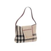 Pre-owned Wool shoulder-bags Burberry Vintage , Multicolor , Dames