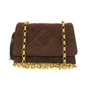 Pre-owned Suede chanel-bags Chanel Vintage , Brown , Dames