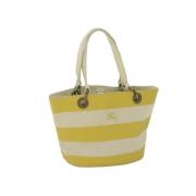 Pre-owned Cotton totes Burberry Vintage , Yellow , Dames