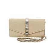 Pre-owned Leather wallets Chloé Pre-owned , Beige , Dames