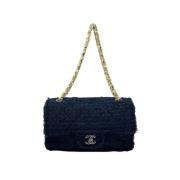 Pre-owned Wool chanel-bags Chanel Vintage , Blue , Dames