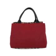 Pre-owned Fabric handbags Burberry Vintage , Red , Dames