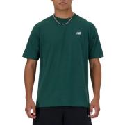 Klassiek Katoenen T-Shirt Lente/Zomer Collectie New Balance , Green , ...