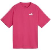 Fuchsia Tape Logo T-shirt Vrouwen Puma , Pink , Dames