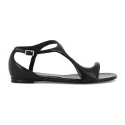 Flat Sandals Alexander McQueen , Black , Dames